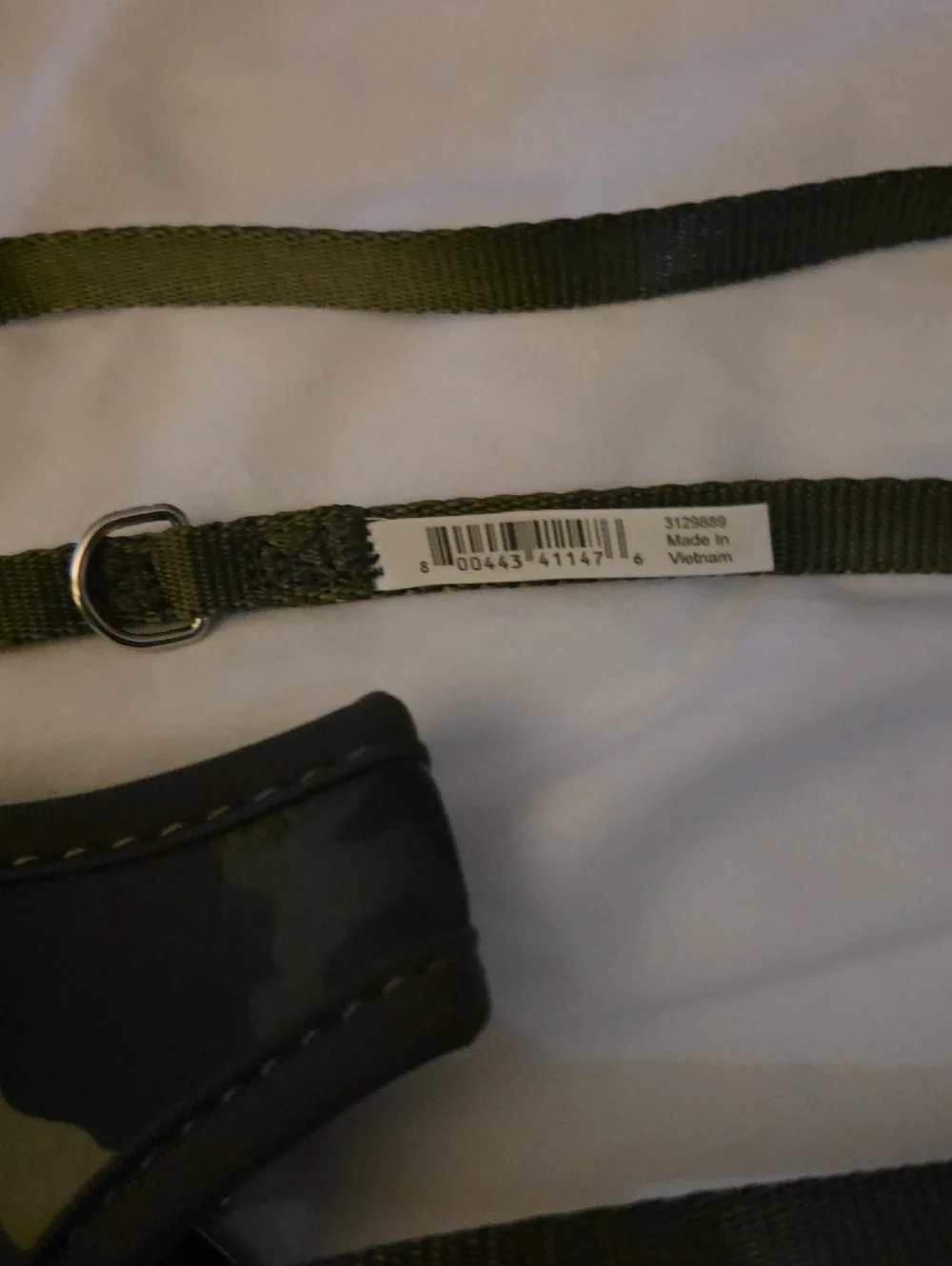Bond & Co Olive Camo Green Cat Harness and Leash Set Neck Size 8-12 Inch